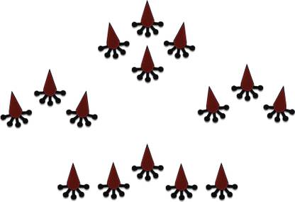Comet Busters Indian Traditional Maroon Bindi For Women (BV215) Forehead Maroon Bindis
