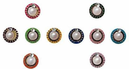 Comet Busters Multicolor Pearl Bindis Forehead Multicolor Bindis