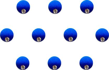 Comet Busters Turquoise Blue Shaded Ombre Bindis With Silver Stone (6mm) (BV1267) Forehead Multicolor Bindis