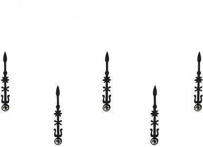Comet Busters Beautiful Long Bindi With Silver Beads Forehead Silver Bindis