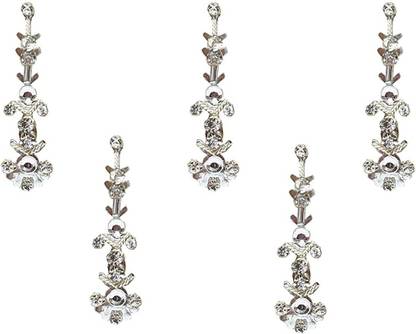Comet Busters Beautiful Handcrafted Silver Bindis (BV1910) Forehead Silver Bindis