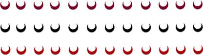 Comet Busters Moon Shaped Maroon Black and Red Bindi (5mm) (BV923) Forehead Multicolor Bindis