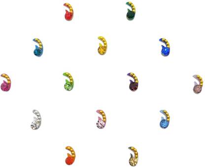 Comet Busters Beautiful Handcrafted Multicolor Bindis Forehead Multicolor Bindis  (Bindi)