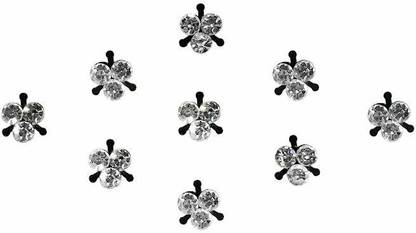 Comet Busters Diamond Collection Fancy Bindis Forehead Silver Bindis