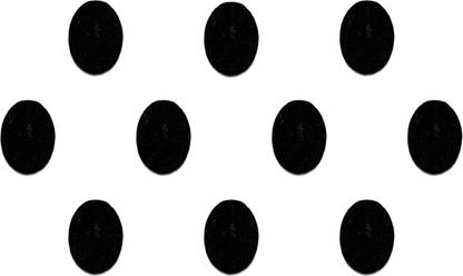 Comet Busters Handcrafted Oval Black Bindis for Women (7 mm) (BIN315) Forehead Black Bindis