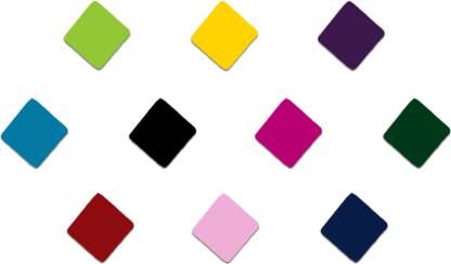 Comet Busters Multicolor Basic Square Bindis (5mm) (BV1275) Forehead Multicolor Bindis