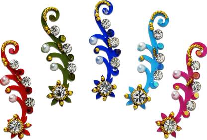 Comet Busters Multicolor Designer Bridal Bindi (BV334) Forehead Multicolor Bindis