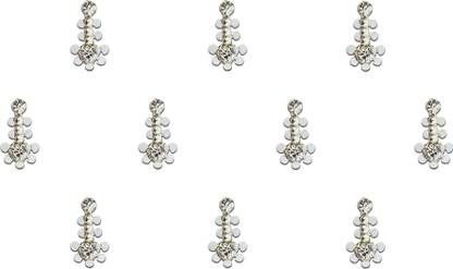 Comet Busters Handcrafted Beautiful Silver Bindi (BV874) Forehead Silver Bindis