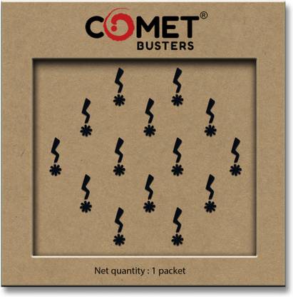 Comet Busters Handcrafted Traditional Black Bindi For Women Forehead Black Bindis