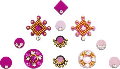 Comet Busters Pink Mix Assorted Bindi Pack (BV1406) Forehead Pink Bindis