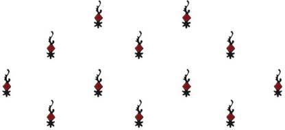 Comet Busters Traditional Black and Maroon Bindi (BV897) Forehead Maroon Bindis