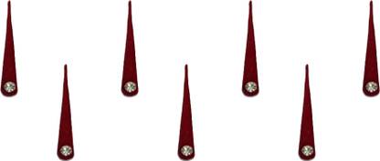 Comet Busters Long Maroon Tilak Bindi With Single Stone (20mm) (BV1453) Forehead Maroon Bindis