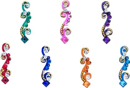 Comet Busters Bridal Collection Crystal Bindi (BV084) Forehead Multicolor Bindis
