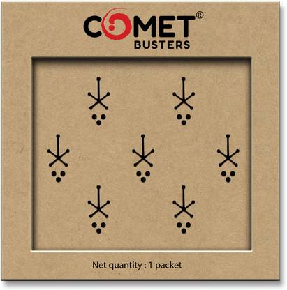 Comet Busters Traditional Style Black Bindis (BIN1039) Forehead Black Bindis