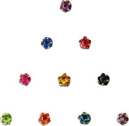 Comet Busters Multicolored Fancy Bindis for Women Forehead Multicolor Bindis