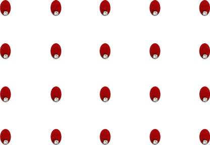 Comet Busters Red Oval Bindi for Women With Stone (5mm) (BV1442) Forehead Red Bindis