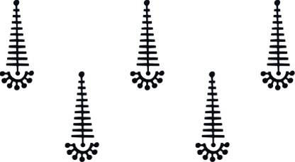 Comet Busters Traditional Black Bindi For Women (BV202) Forehead Black Bindis