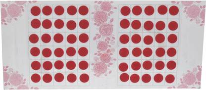 SAMELON Every day Regular Use Red Matching Color Bindi For Women (Set of 2) (Size 4.5) Women Red Bindis