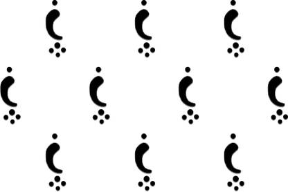 Comet Busters Handcrafted Fancy Black Bindi (BV414) Forehead Black Bindis