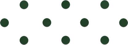 Comet Busters Handcrafted Round Dark Green Velvet Bindi (8 mm) (BV845) Forehead Green Bindis
