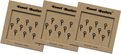 Comet Busters Traditional Designer Black Bindi For Women Forehead Black Bindis