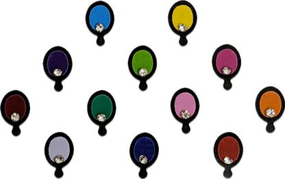 Comet Busters Fancy Multicolor Bindis With Silver Stone (BV1435) Forehead Multicolor Bindis