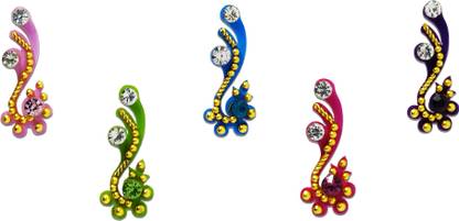 Comet Busters Long Beautiful Colorful Beads Bindi (BV826) Forehead Multicolor Bindis