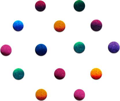 Comet Busters Beautiful Handcrafted Ombre Round Bindis (5mm) Forehead Multicolor Bindis