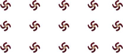 Comet Busters Fancy Maroon Swastik Design Bindi With Stone (7mm) (BV1149) Forehead Maroon Bindis