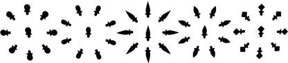 Comet Busters Beautiful Assorted Handcrafted Black Bindis (BV1851) Forehead Black Bindis