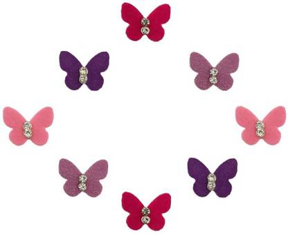 Comet Busters Beautiful Butterfly Bindi With Stone (9mm) (BV1610) Forehead Multicolor Bindis