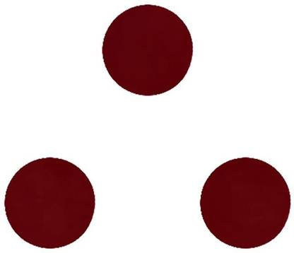 Comet Busters Maroon Round Velvet Bindis (15mm) (BIN942A) Forehead Maroon Bindis