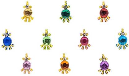 Comet Busters Designer Multicolor Bindi With Stones (BV1566) Forehead Multicolor Bindis