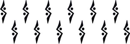 Comet Busters Beautiful Black Bindi (BV356) Forehead Black Bindis
