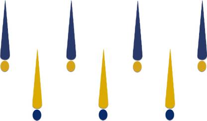 Comet Busters Beautiful Tilak Purple and Yellow Bindi With Dot (BV958) Forehead Multicolor Bindis