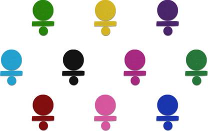 Comet Busters Traditional Multicolor Bindi (BV279) Forehead Multicolor Bindis