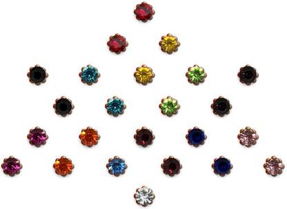 Comet Busters Beautiful Handcrafted Multicolor Dot Bindis Forehead Multicolor Bindis