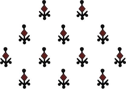 Comet Busters Handcrafted Maroon and Black Bindis Forehead Maroon Bindis