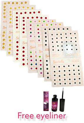 BEYOUNG Multi colour bindi 01 Forehead Multicolor Bindis
