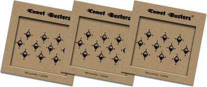 Comet Busters Handcrafted Traditional Black Bindi For Women Forehead Black Bindis