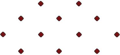 Comet Busters Square Maroon Bindi With Black Border (5mm) (BIN987) Forehead Multicolor Bindis
