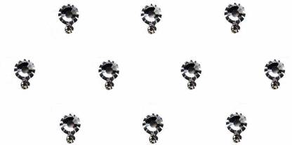 Comet Busters Round Silver Swarovski Crystal Bindi (4 mm) (BV329) Forehead Silver Bindis