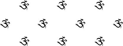 Comet Busters Om Black Bindi (BV363) Forehead Black Bindis