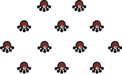 Comet Busters Fancy Small Maroon Bindi With Silver Stone (BV1521) Forehead Maroon Bindis