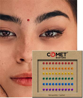 Comet Busters Multicolor Rhinestone Bindis (2 mm) (BIN1017) Forehead Multicolor Bindis