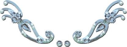 Comet Busters Face Gems Rave Eyes Decoration, Eye Jewels, Eye Bindis (EYEJEW022) Face Silver Bindis