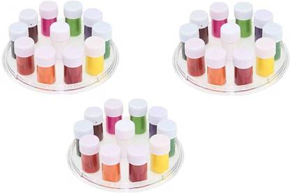 SY Products -Kumkum Bindi 11 Color Liquid Pack of 3 forehead Multicolor Bindis