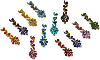 Comet Busters Multicolor Handcrafted Traditional Bindi For Women (BV101) Forehead Multicolor Bindis