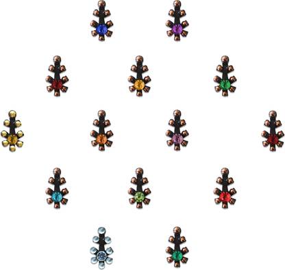 Comet Busters Multicolored Fancy Bindis for Women Forehead Multicolor Bindis