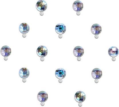 Comet Busters Round White Pearl Bindis (5mm) (BIN2120) Forehead White Bindis
